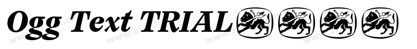 Ogg Text TRIAL字体转换